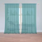 Záclony Zelenomodrá: 2 ks - 150x250 cm - Sablio – Hledejceny.cz