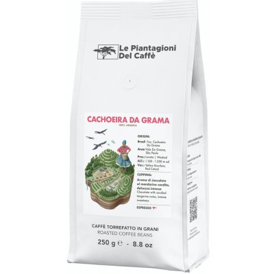 Le Piantagioni del Caffe' Cachoeira Da Grama Brazílie Espresso Arabika 100% jednodruhová 250 g