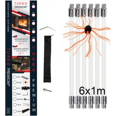 Turbo Premium Rotačný čistič komínov a dymovodov 6 m – HobbyKompas.cz