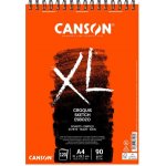 Canson Skicák XL Croquis na kresbu a skici s kroužkovou vazbou 90g m2 120 listů A4 – Hledejceny.cz