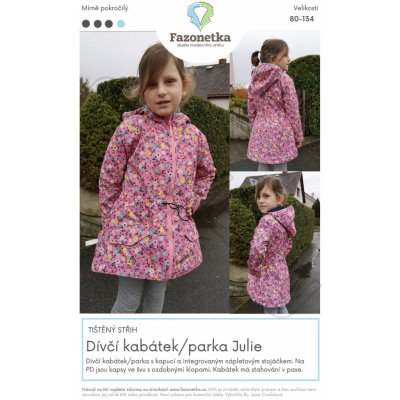 Tištěný střih Dívčí kabátek/parku Julie | 80 - 134 – Zboží Dáma