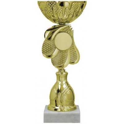 Kovový pohár Zlatý 31,5 cm 12 cm – Zboží Mobilmania