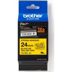 Brother - TZe-S651 žlutá / černá 24 mm – Hledejceny.cz