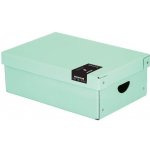 Karton P+P Krabice úložná lamino PASTELINI - zelená / 35,5 x 24 x 9 cm – Zboží Živě