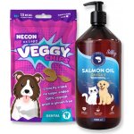 Silky Lososový olej pro psy a kočky Salmon Oil Omega-3 a 6 1000 ml – Hledejceny.cz