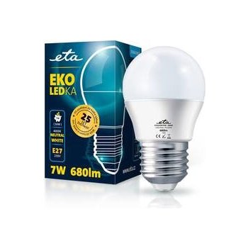 Eta EKO LEDka mini globe 7W, E27, neutrální bílá