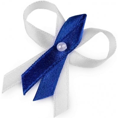 Svatba-eshop Svatební vývazek bílo královsky modrý - bílo modré svatební vývazky – Zboží Dáma