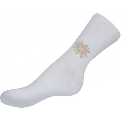Ponožky zimní vločka bílá (dětské)