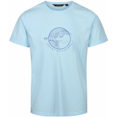 Regatta pánské bavlněné tričko CLINE VII světle modrá