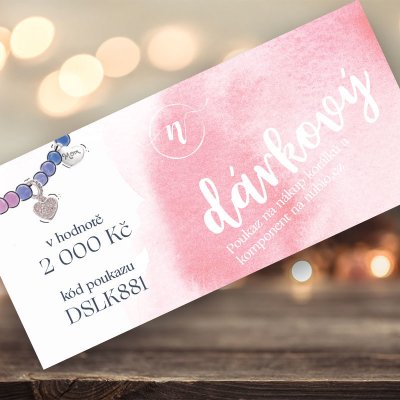 Dárkový poukaz na nákup v hodnotě 2 000 Kč – Zboží Mobilmania