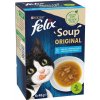 Granule pro kočky Felix Soup Lahodný výběr z ryb s treskou s tuňákem s platýzem 6 x 48 g