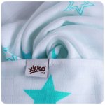 Kikko Bambusová osuška XKKO BMB 90x100 Little Stars Turquoise – Zboží Dáma