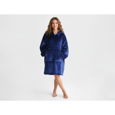 XPOSE Dětská mikinová deka s beránkem velká tmavě modrá – Zboží Dáma