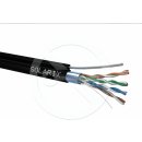 síťový kabel Solarix SXKD-5E-FTP-PE FTP, CAT 5e, 305m, černý