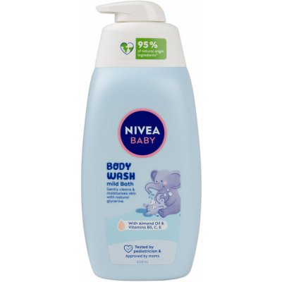 Nivea Baby Body Wash Mild Bath sprchový a mycí gel pro jemnou koupel 450 ml – Hledejceny.cz