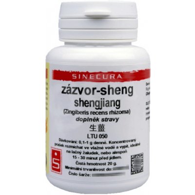 Sinecura Zázvor sheng shengjiang instantní prášek 20 g – Hledejceny.cz
