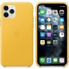 Pouzdro a kryt na mobilní telefon Apple Apple iPhone 11 Pro Leather Case Meyer Lemon MWYA2ZM/A