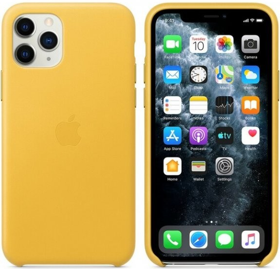 Apple iPhone 11 Pro Leather Case Meyer Lemon MWYA2ZM/A