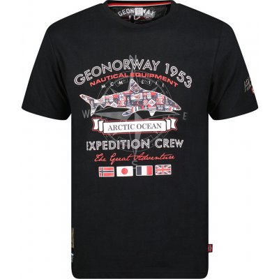Geographical Norway tričko pánské J-SHARK men černá – Hledejceny.cz