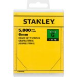 STANLEY Sponky 6 mm typ G - 5 000 ks 1-TRA704-5T