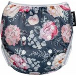 T tomi plenkové plavky grey flowers – Zboží Dáma