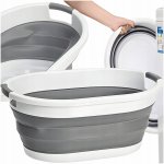 HomePRO Silikonový skládací koš na prádlo silikonová vanička 25L – Sleviste.cz