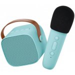 Lalarma Bluetooth Karaoke set Mikrofon a Reproduktor Blue – Zboží Dáma