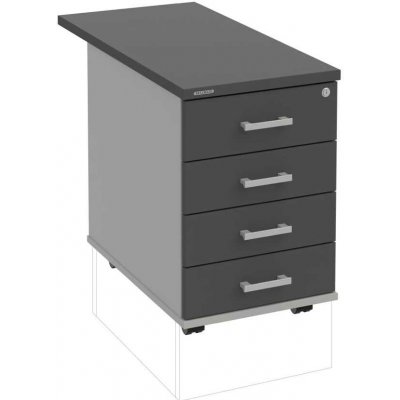 Hobis K 34 C N 80 4 zásuvky napříč 80 cm šedá antracit – Hledejceny.cz