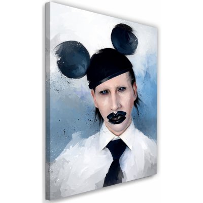 Gario Obraz na plátně Marilyn Manson v klobouku s ušima - Dmitry Belov Rozměry: 40 x 60 cm – Zbozi.Blesk.cz