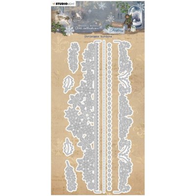 Studio Light Vyřezávací šablony Vintage Christmas", 8 ks Zimní bordury – Zboží Dáma