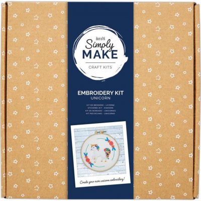 Docrafts Kreativní sada výšivka jednorožec – Zboží Dáma
