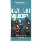 Benjamissímo Hazelnut Mulberry Bio Veganská čokoláda s lískooříškovou pastou lískovci a morušou slazená erytritolem 60 g – Sleviste.cz
