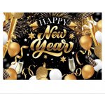 GUIRCA Banner plachta Happy New Year Silvestr 220 x – Zboží Dáma
