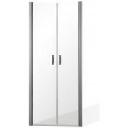Roth Dvoukřídlé sprchové dveře BADEN II pro instalaci do niky Brillant Sklo TRANSPARENT Univerzální 80 cm 4000855