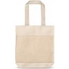 Nákupní taška a košík MUMBAI síťovaná taška ze 100% bavlny Světlá přírodní