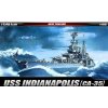 Sběratelský model Academy Model Kit loď 14107 USS CA 35 INDIANAPOLIS 1:350