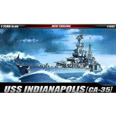 Academy Model Kit loď 14107 USS CA 35 INDIANAPOLIS 1:350 – Zbozi.Blesk.cz