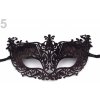 Karnevalový kostým maska škraboška s glitry černá