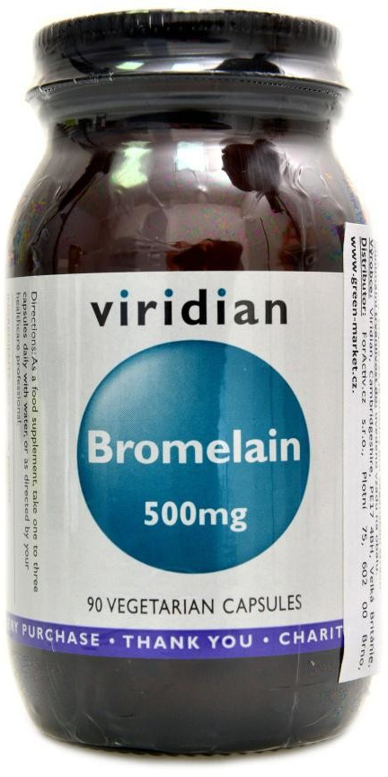 Viridian Bromelain 500 mg 90 kapslí