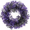 Květina Umělý věnec Buxus, fialová