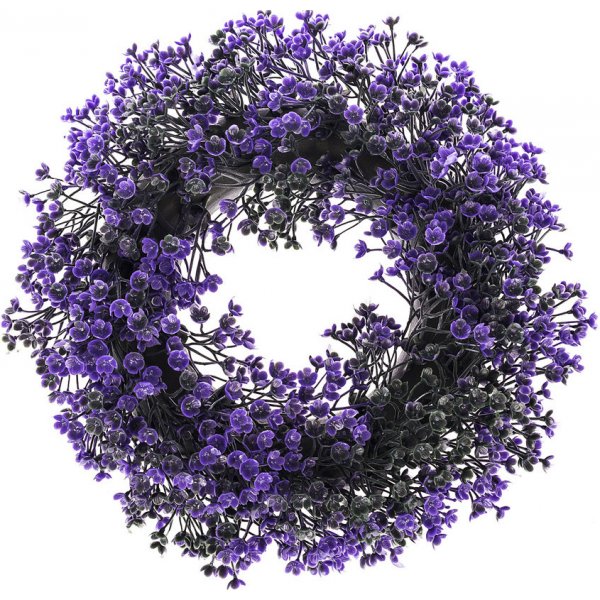 Květina Umělý věnec Buxus, fialová