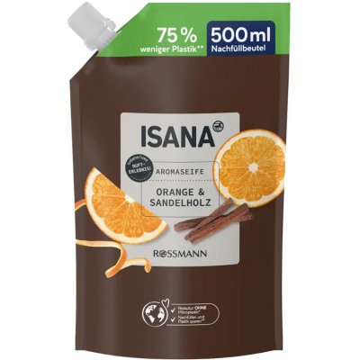 Isana tekuté mýdlo pomeranč a santalové dřevo náhradní náplň 500 ml – Zboží Dáma