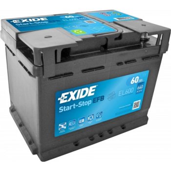 Exide Start-Stop EFB 12V 60Ah 640A EL600