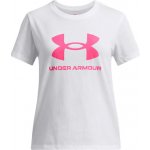 Dívčí tričko s krátkým rukávem UNDER ARMOUR-UA BIG LOGO SS-WHT Bílá – Zboží Dáma
