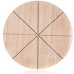 Banquet Prkénko krájecí dřevěné na pizzu BRILLANTE 32 x 1,5 cm – Zboží Dáma