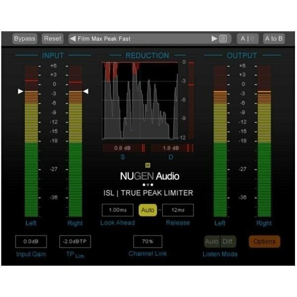 Program pro úpravu hudby Nugen Audio ISL DSP HDX Extension