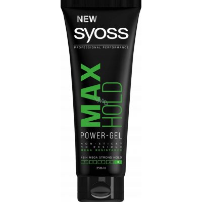 Syoss Max Hold Styling Gel 24h - pro Megasilnou fixaci vlasů 250 ml – Zbozi.Blesk.cz