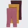 Kojenecké kalhoty a kraťasy George Teplé pletené legíny balení 3 ks Dětské dívčí