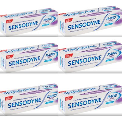 Sensodyne Rapid Cool Mint 6 x 75 ml – Hledejceny.cz