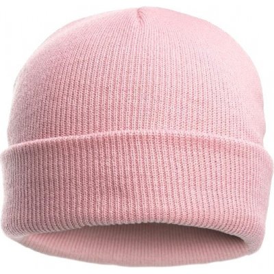 Kojenecká dvojitá žebrovaná čepička růžová – Zboží Dáma